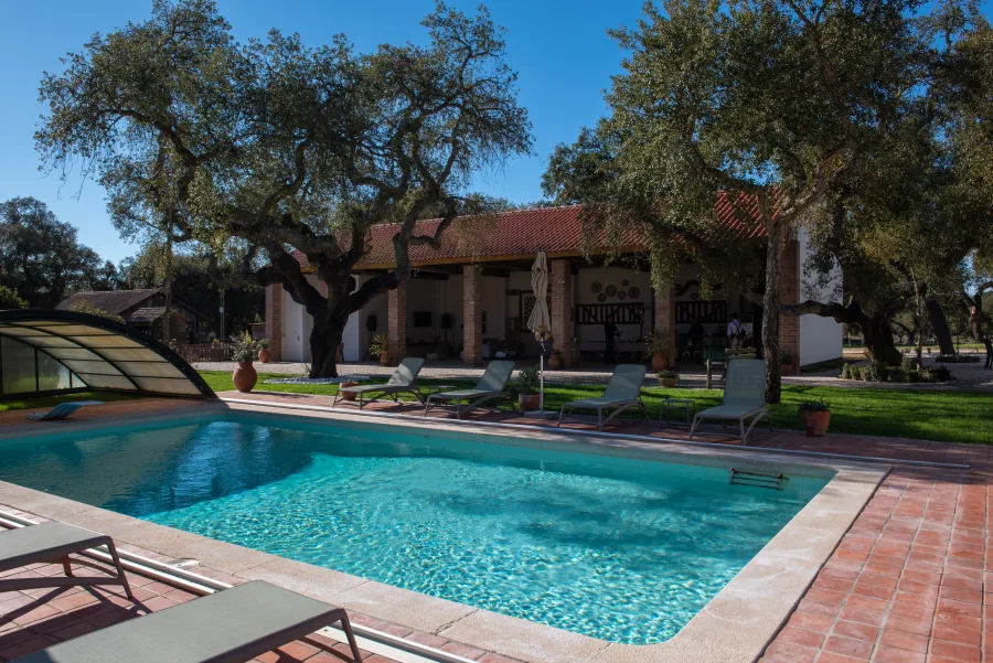 Piscina e zona de lounge exterior